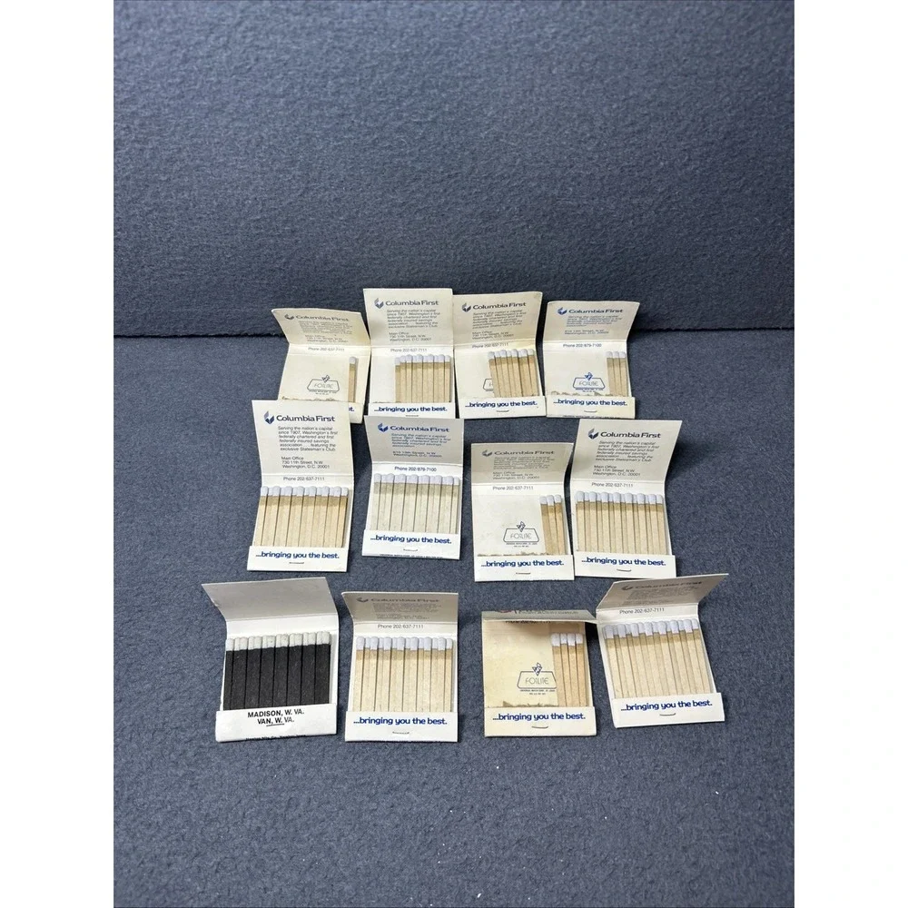 Lot Of 46 Vintage Matchbooks & Boxes‎ Bank Financial Advertising